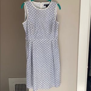 Brooks Brothers size 8 blue & white spring dress